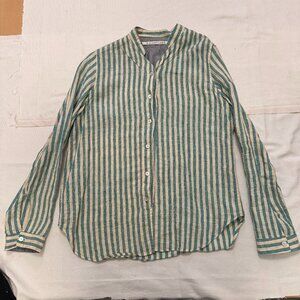 SCARTI LAB STRIPED LINEN SHIRT